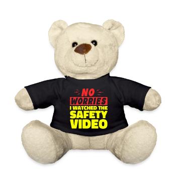 Keine Sorge, ich habe mir das Sicherheitsvideo angesehen - Teddy - Schwarz - Vorne