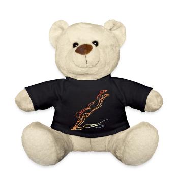 Schwimmen Vintage Look - Teddy - Schwarz - Vorne