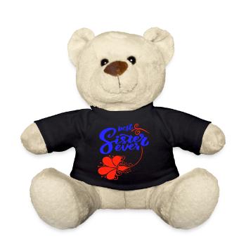 Meilleure sœur de tous les temps - Nounours - noir - Devant