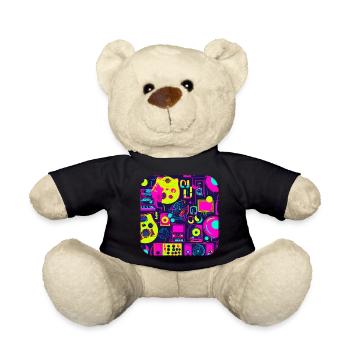 Pop Culture 80s Hits Party - Teddy Bear - black - Front