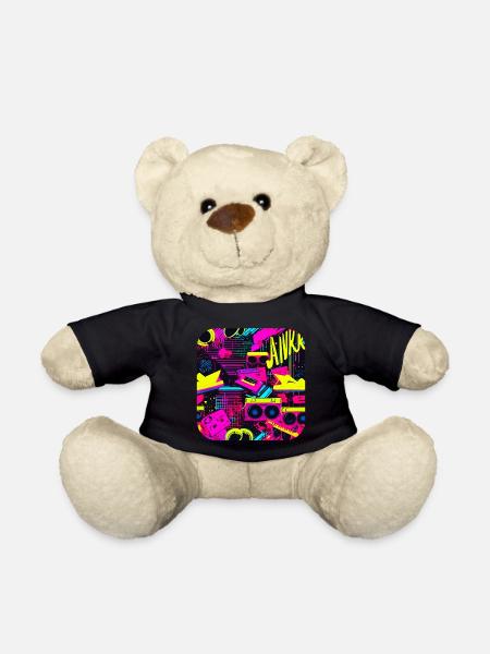 Années 80 Mode de vie Oldschool Pop - Nounours - noir