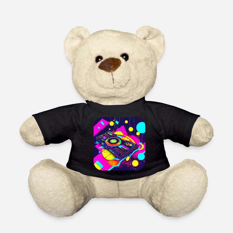 80er Party Vintage Mottoparty - Teddy - Schwarz