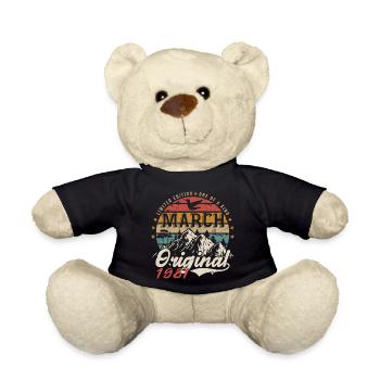 Genial seit März 1981 | Geburtstag März 1981 - Teddy - Schwarz - Vorne