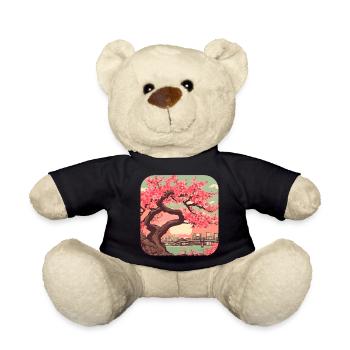 Japan World Tour Vacation Culture - Teddy Bear - black - Front