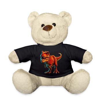Dinosaurier - Teddy - Schwarz - Vorne