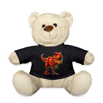 Dinosaur - Teddy Bear - black - Front