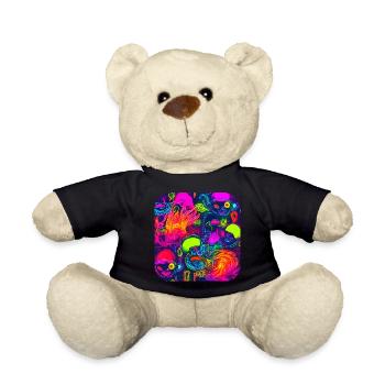 Neon DJ House Party Trend - Teddy - Schwarz - Vorne