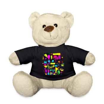 Neon Kreativ Cyberglow Modern Style - Teddy - Schwarz - Vorne