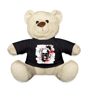 Trash Polka Tattoo Heavy Metal Style - Teddy - Schwarz - Vorne