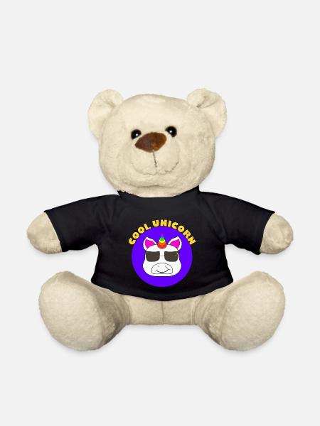Licorne cool avec des lunettes de soleil - Nounours - noir