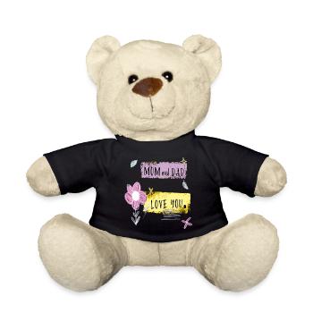 Maman et papa - Nounours - noir - Devant