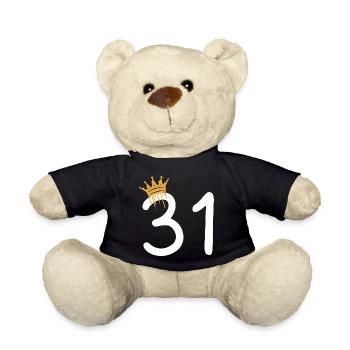 31 - Teddy Bear - black - Front