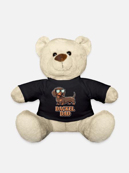 Dachshund Dad Dachshund Owner Sunglasses Gift - Teddy Bear - black