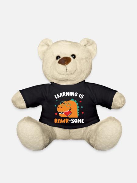 Dinosaurier Kindergarten Grundschulkinder - Teddy - Schwarz