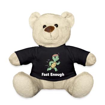 Schnelle Schildkröte im Sprint - Teddy - Schwarz - Vorne