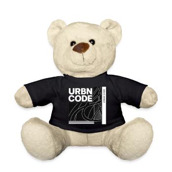 Conception de lignes de code urbain - Nounours - noir - Devant