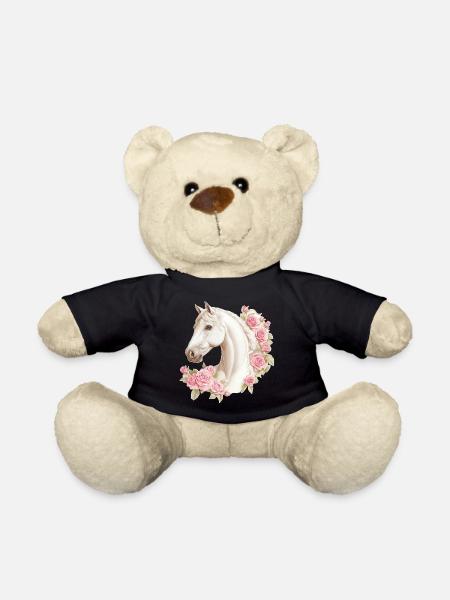 Roses vintage de chevaux - Nounours - noir