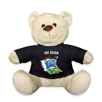 67 Six Seven Memes Christmas Pajamas - Teddy Bear - black - Front