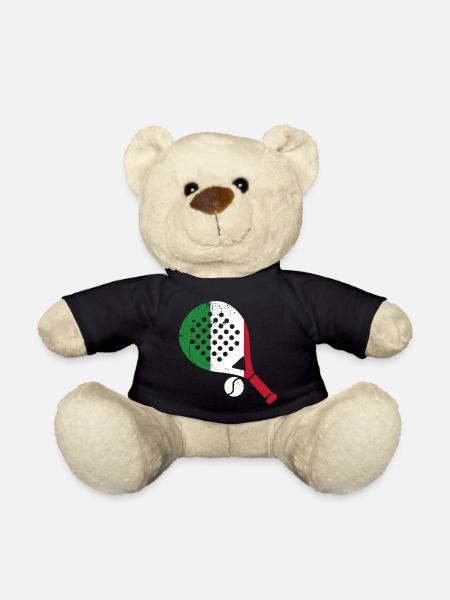 Padel Racket Italy Style - Teddy Bear - black