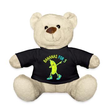 Bananes pour 5 Bananes à tamponner - Nounours - noir - Devant