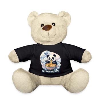 Panda Ramen Nudel Bowl - Teddy - Schwarz - Vorne