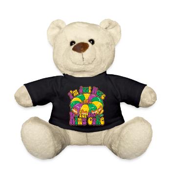 King Cake Mardi Gras - Teddy Bear - black - Front