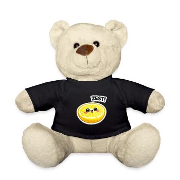 Autocollant zeste d’agrumes - Nounours - noir - Devant