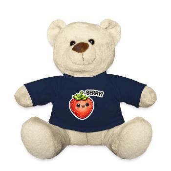 Berry Stickers Kawaii Style - Teddy Bear - french navy - Front