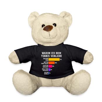 Pourquoi je perds au tennis Tennis - Nounours - noir - Devant