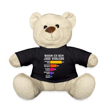 Pourquoi je perds en judo Judoka - Nounours - noir - Devant