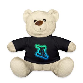 Snowboard Snowboarder Snowboarding - Teddy Bear - black - Front