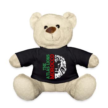 Vertikale Marokko-Typografie mit AtlasLion - Teddy - Schwarz - Vorne