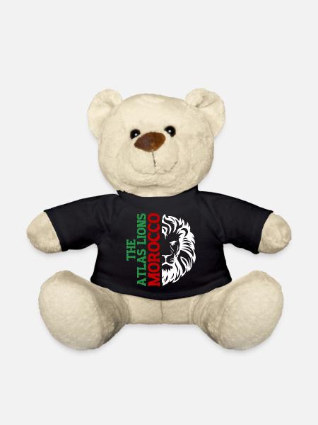 Vertical Morroco Typography with AtlasLion - Teddy Bear - black