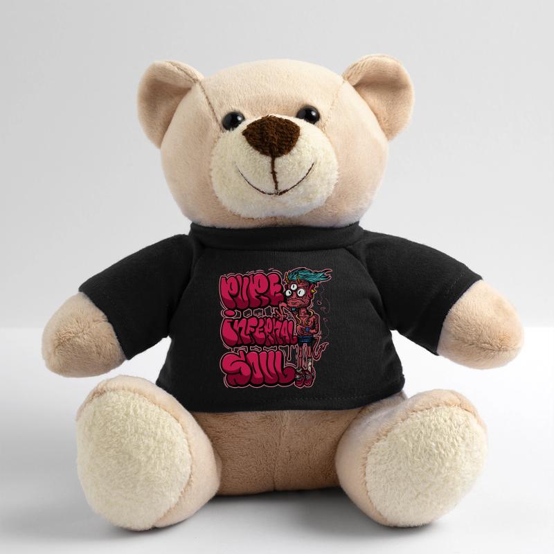 Neonpinkes Graffiti-Monster Teddy
