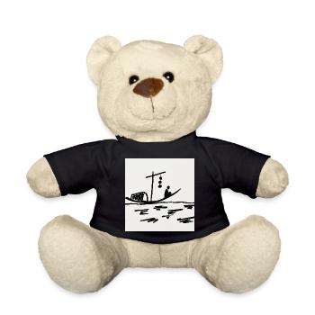 Nachtboot am Fluss - Teddy - Schwarz - Vorne