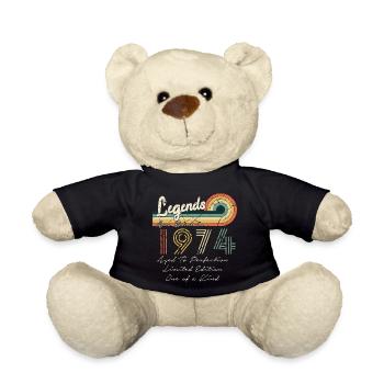 1974 Die Legenden wurden 1974 geboren | Vintage!! - Teddy - Schwarz - Vorne