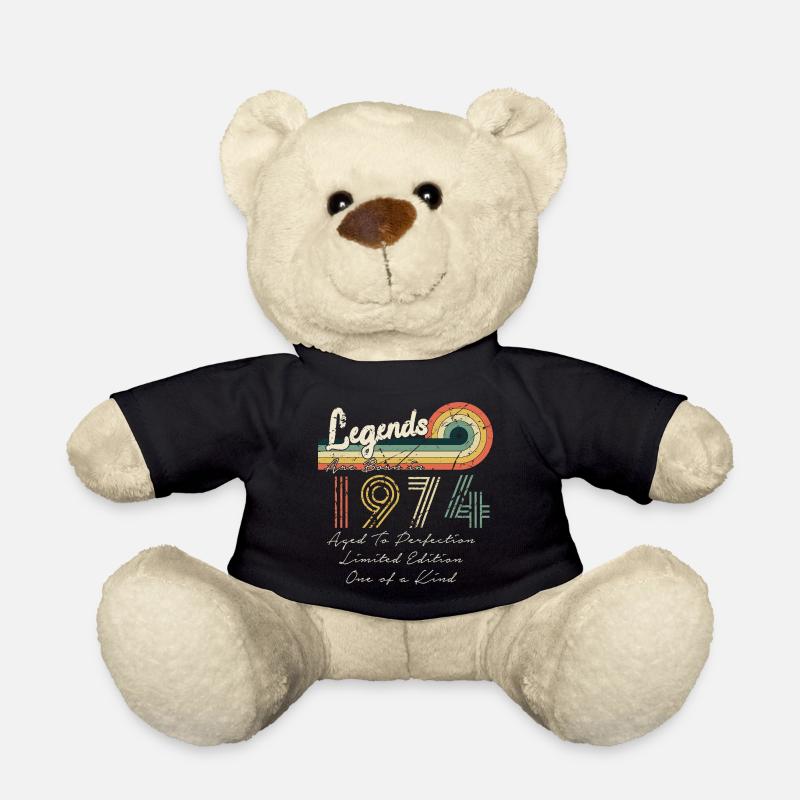 1974 Die Legenden wurden 1974 geboren | Vintage!! - Teddy - Schwarz