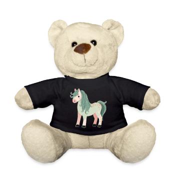 Cute Pony - Teddy Bear - black - Front