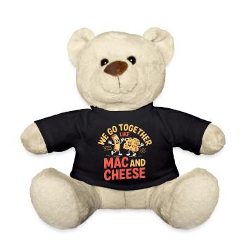 Mac and Cheese Best Friends Couple Design - Teddy Bear - black - Front