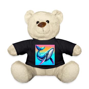 whale - Teddy Bear - black - Front