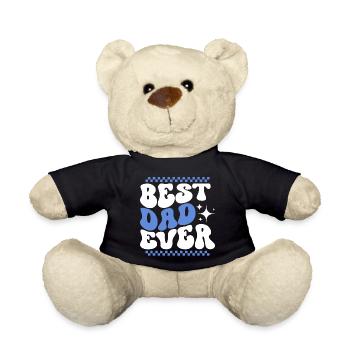 Meilleur cadeau de fête des pères papa papa - Nounours - noir - Devant