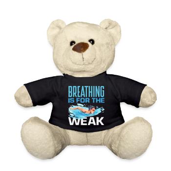 Lustige Schwimmer Sprüche & Schwimmverein Design - Teddy - Schwarz - Vorne
