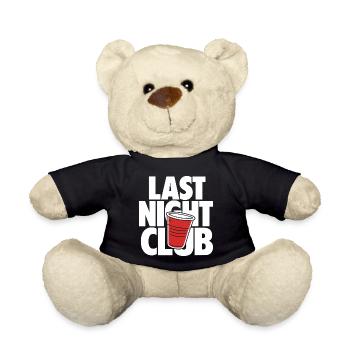 Last Night Club Party Cup Design - Teddy Bear - black - Front