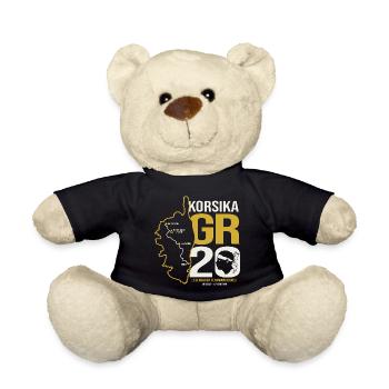 GR20 Finisher Korsika Trekking Wanderung T-shirt - Teddy - Schwarz - Vorne