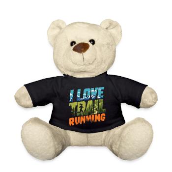 I Love Trail Running - Teddy Bear - black - Front
