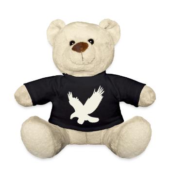 Adler Silhouette im Flug - Teddy - Schwarz - Vorne