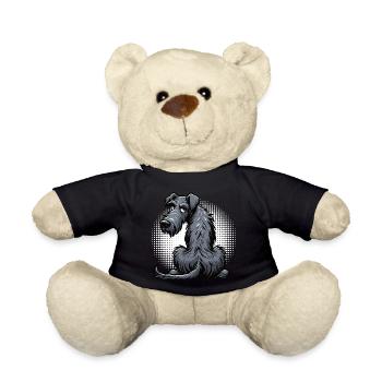 Lévrier irlandais Lévrier Propriétaire de chien de lévrier Fan de chien de loup - Nounours - noir - Devant