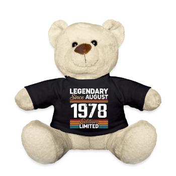 Legendär seit August 1978 Vintage Retro - Teddy - Schwarz - Vorne