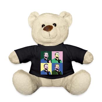 Selenskyj Pop-Art - Teddy - Schwarz - Vorne