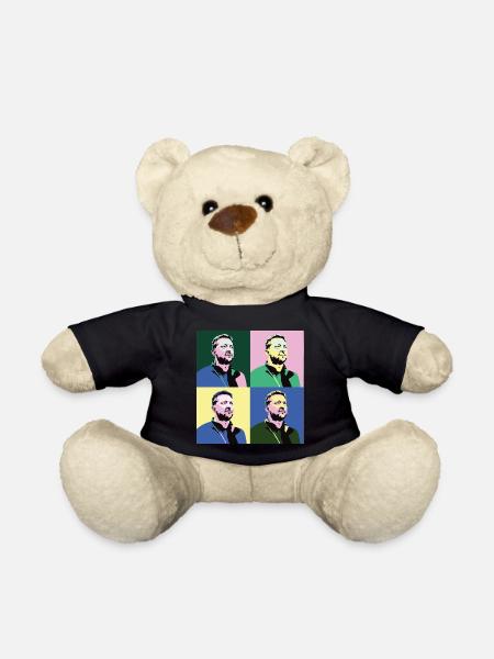 Selenskyj Pop-Art - Teddy - Schwarz